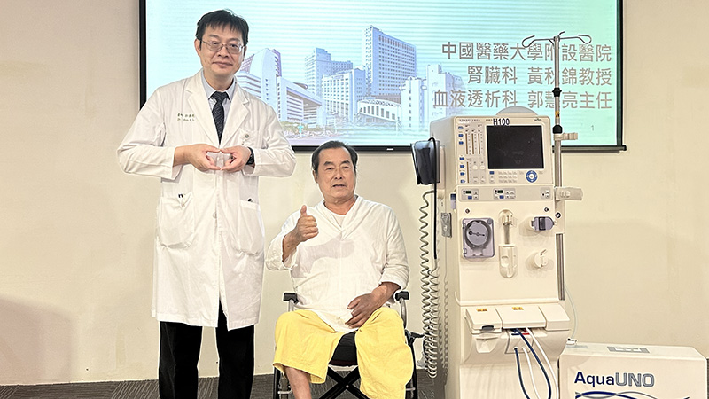 洗腎不用跑醫院  居家血液透析AI監測 六旬長者能工作更健康