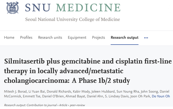 Silmitasertib Plus Gemcitabine and Cisplatin First-Line Therapy in Locally Advanced/Metastatic Cholangiocarcinoma: a Phase 1b/2 Study