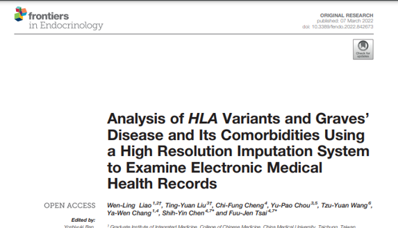 Analysis of HLA variants and Graves’disease and its comorbidities using a high resolution imputation  system to examine electronic medical health records  img